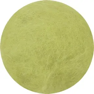 Kardet ull lime 250 g