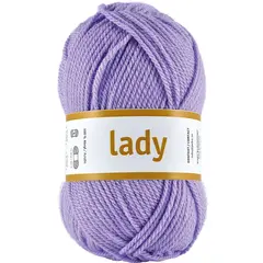 Lady akrylgarn lys lilla 50 g